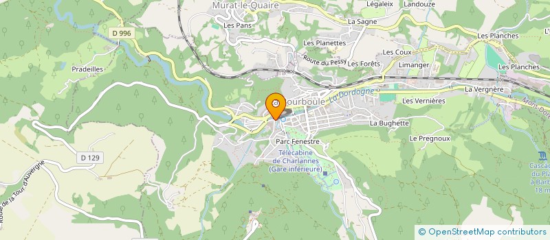 localisation de l'entreprise MONSIEUR LAURENT LEBARD  LA BOURBOULE