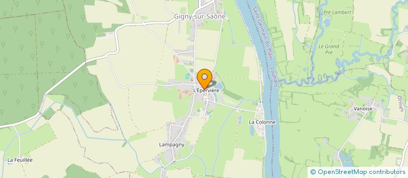 localisation de l'entreprise MONSIEUR LAURENT LEBKOWSKI  GIGNY-SUR-SAONE