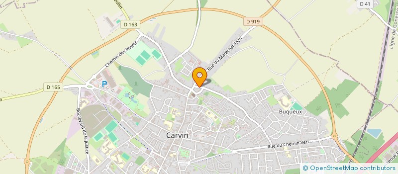 localisation de l'entreprise MONSIEUR LAURENT LEBRUN  CARVIN