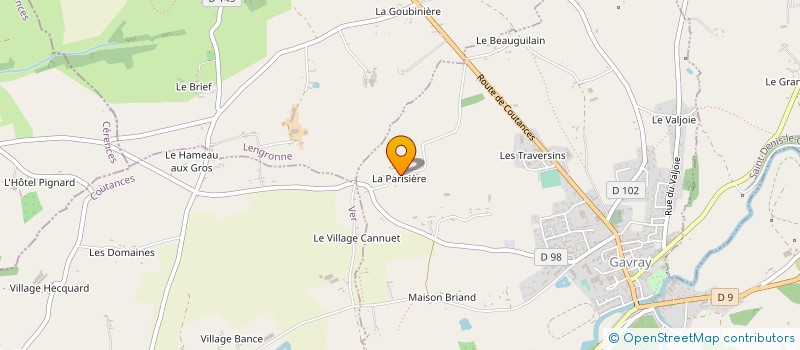 localisation de l'entreprise MONSIEUR LAURENT LECARPENTIER  GAVRAY-SUR-SIENNE