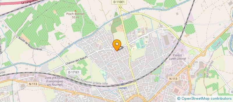 localisation de l'entreprise MONSIEUR LAURENT LECLAINCHE  LUNEL