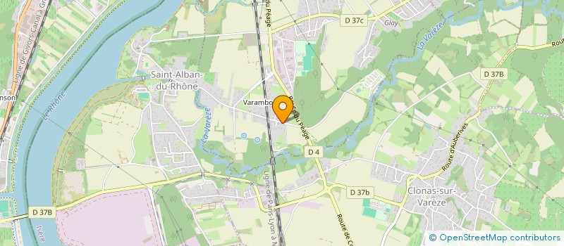 localisation de l'entreprise MONSIEUR LAURENT LECLERC  SAINT-CLAIR-DU-RHONE