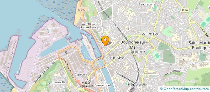 localisation de l'entreprise MONSIEUR LAURENT LECLERCQ à BOULOGNE-SUR-MER