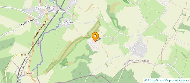 localisation de l'entreprise MONSIEUR LAURENT LECOEUVRE  SAINT-PIERRE-ES-CHAMPS