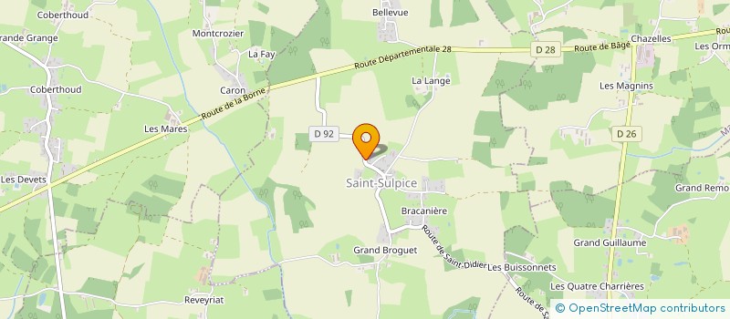 localisation de l'entreprise MONSIEUR LAURENT LEFEBVRE à SAINT-SULPICE