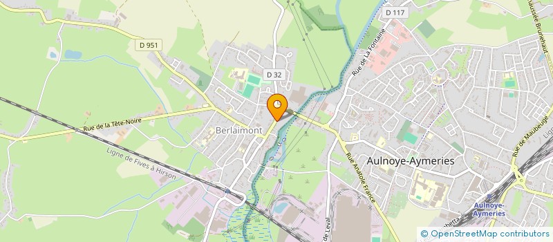 localisation de l'entreprise MONSIEUR LAURENT LEFEBVRE  BERLAIMONT