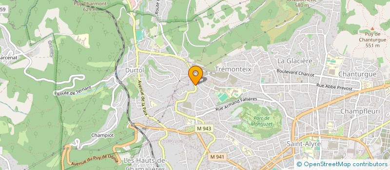 localisation de l'entreprise MONSIEUR LAURENT LEFEBVRE  CLERMONT-FERRAND