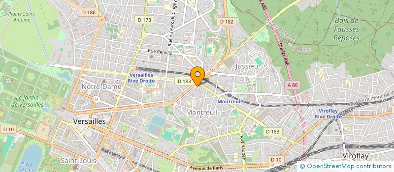 localisation de l'entreprise MONSIEUR LAURENT LEFEBVRE à VERSAILLES