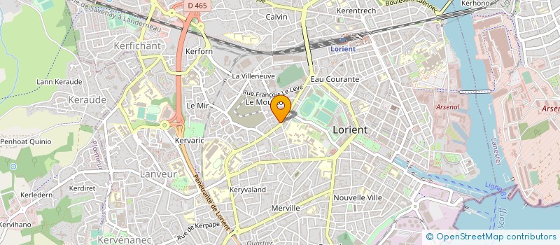 localisation de l'entreprise MONSIEUR LAURENT LEFEBVRE  LORIENT