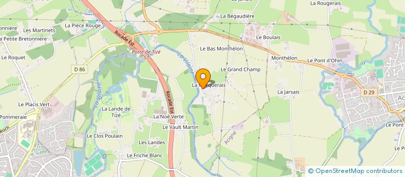 localisation de l'entreprise MONSIEUR LAURENT LEFEUVRE  THORIGNE-FOUILLARD