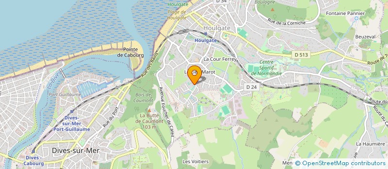 localisation de l'entreprise MONSIEUR LAURENT LEFEVRE  HOULGATE