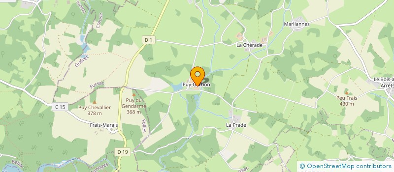 localisation de l'entreprise MONSIEUR LAURENT LEFORT à FURSAC