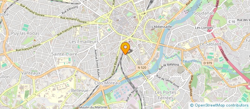 localisation de l'entreprise MONSIEUR LAURENT LEGRAND à LIMOGES