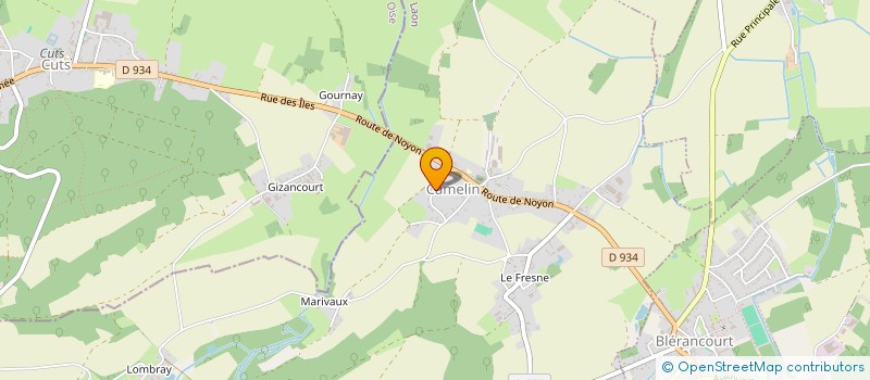 localisation de l'entreprise MONSIEUR LAURENT LEGROS  CAMELIN