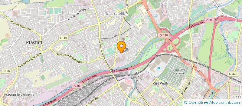 localisation de l'entreprise MONSIEUR LAURENT LEGUS  MULHOUSE