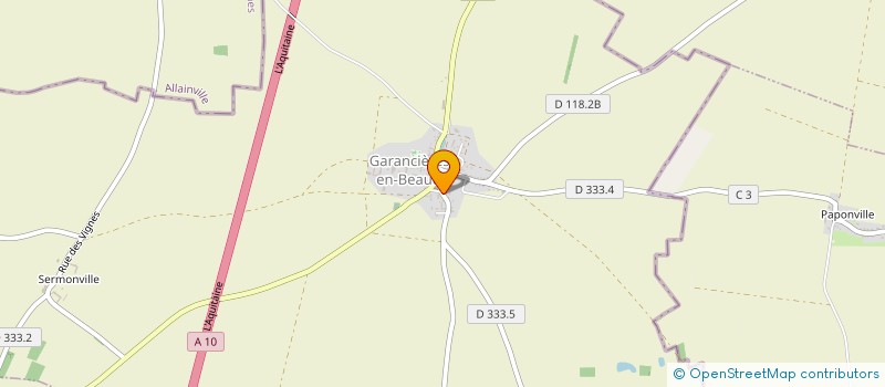localisation de l'entreprise MONSIEUR LAURENT LEJARS à GARANCIERES-EN-BEAUCE