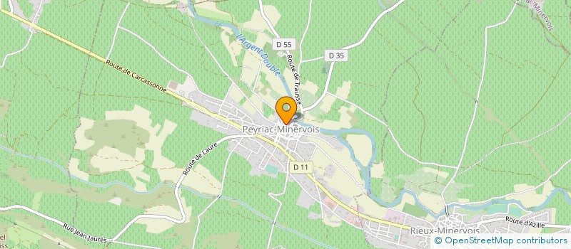 localisation de l'entreprise MONSIEUR LAURENT LEJEUNE  PEYRIAC-MINERVOIS