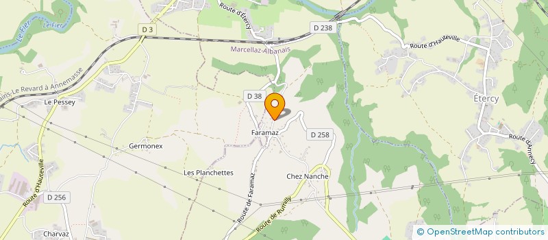 localisation de l'entreprise MONSIEUR LAURENT LEMAITRE  MARCELLAZ-ALBANAIS