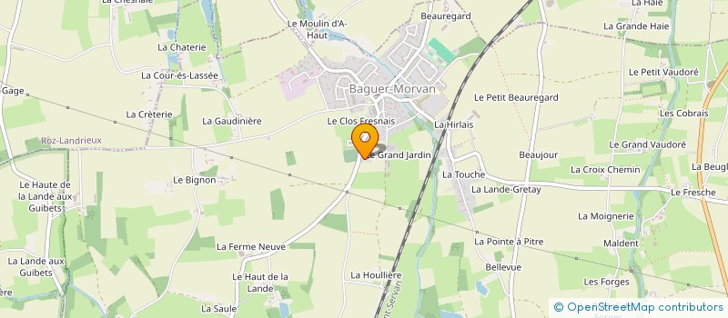 localisation de l'entreprise MONSIEUR LAURENT LEMARCHAND  BAGUER-MORVAN