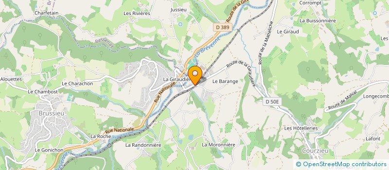 localisation de l'entreprise MONSIEUR LAURENT LEMARCHAND  COURZIEU