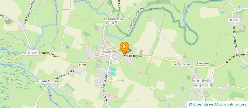 localisation de l'entreprise MONSIEUR LAURENT LENEVEU  TREVIERES