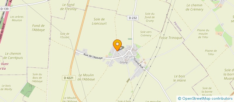 localisation de l'entreprise MONSIEUR LAURENT LENIERE  GRUNY