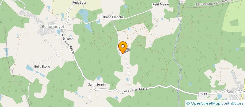 localisation de l'entreprise MONSIEUR LAURENT LEONI  BEAUPOUYET