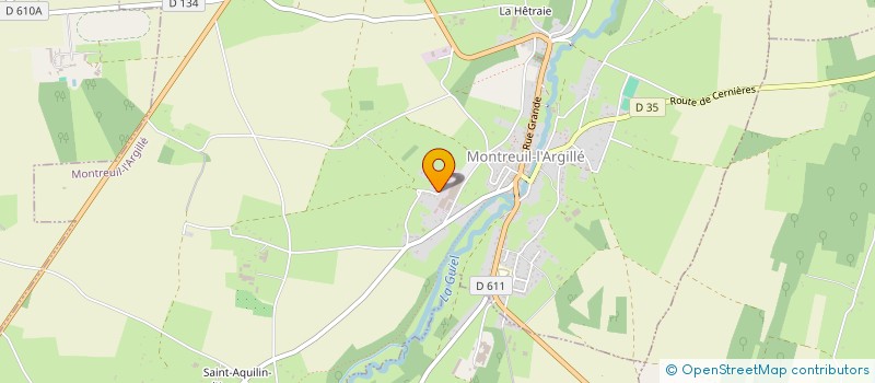 localisation de l'entreprise MONSIEUR LAURENT LEPLANOIS  MONTREUIL-L'ARGILLE