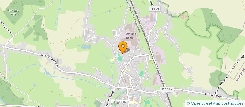 localisation de l'entreprise MONSIEUR LAURENT LEQUINT  FEIGNIES