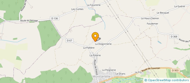 localisation de l'entreprise MONSIEUR LAURENT LEROUGE  MONTSENELLE