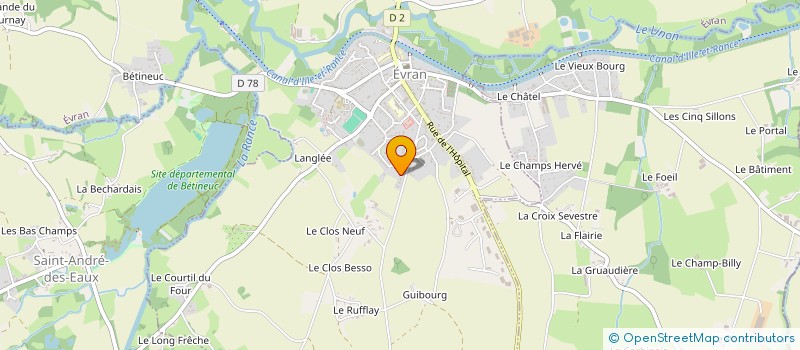 localisation de l'entreprise MONSIEUR LAURENT LEROUX  EVRAN