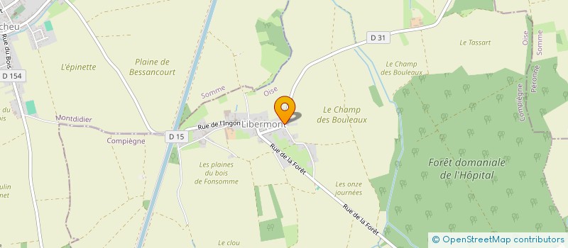 localisation de l'entreprise MONSIEUR LAURENT LEROY  LIBERMONT