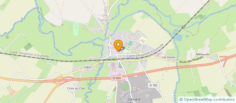 localisation de l'entreprise MONSIEUR LAURENT LESAULE  ECOUCHE-LES-VALLEES