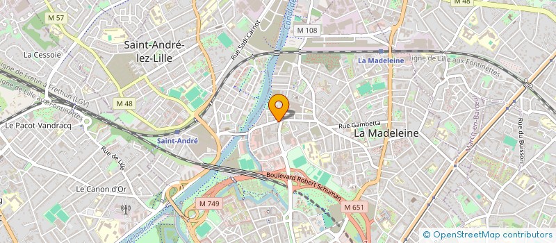 localisation de l'entreprise MONSIEUR LAURENT LESCLECH à LA MADELEINE