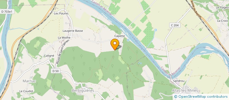 localisation de l'entreprise MONSIEUR LAURENT LESCOMBES  COUX ET BIGAROQUE-MOUZENS