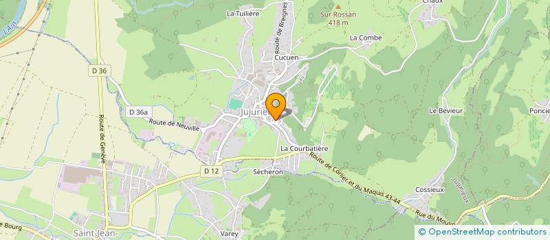localisation de l'entreprise MONSIEUR LAURENT LESCUYER à JUJURIEUX
