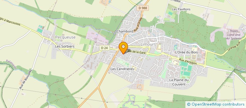 localisation de l'entreprise MONSIEUR LAURENT LESIEUR-BOURDIER à LIMOURS