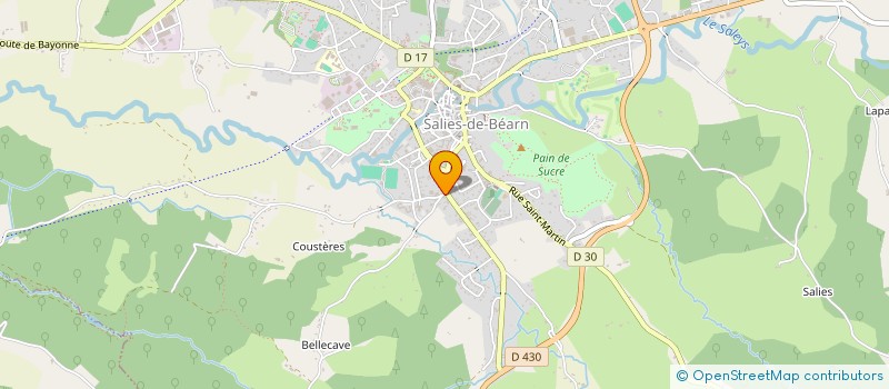 localisation de l'entreprise MONSIEUR LAURENT LETA à SALIES-DE-BEARN