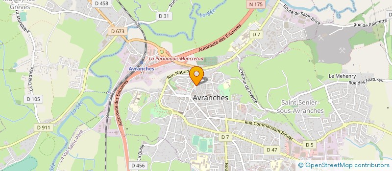 localisation de l'entreprise MONSIEUR LAURENT LETEURTOIS  AVRANCHES