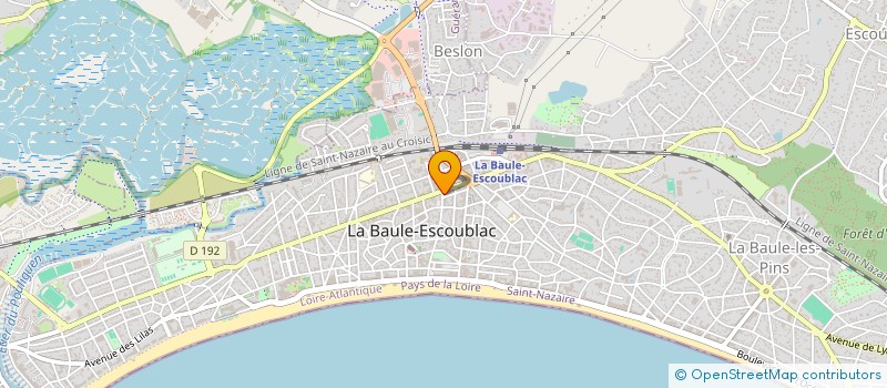 localisation de l'entreprise MONSIEUR LAURENT LEVENEZ à LA BAULE-ESCOUBLAC