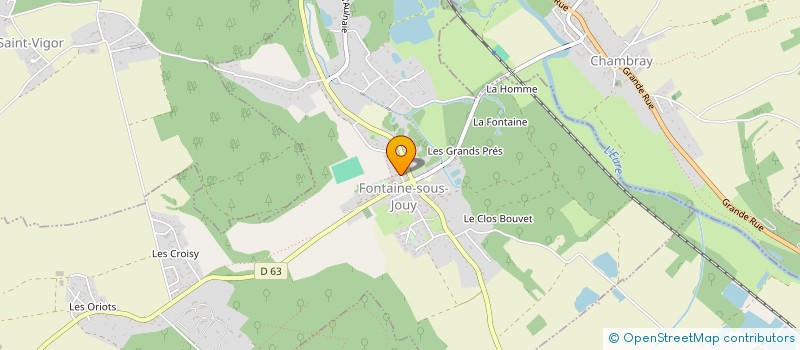 localisation de l'entreprise MONSIEUR LAURENT LEVILLAIN  FONTAINE-SOUS-JOUY