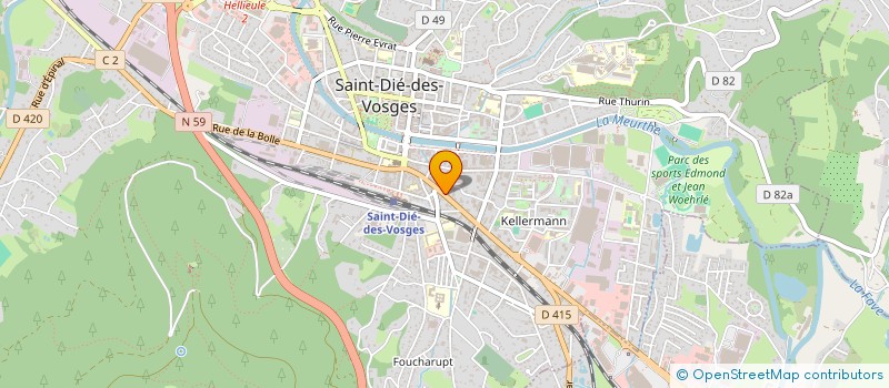 localisation de l'entreprise MONSIEUR LAURENT LEVY à SAINT-DIE-DES-VOSGES