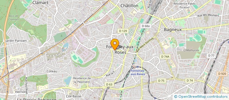 localisation de l'entreprise MONSIEUR LAURENT LEVY-MARCHAL à FONTENAY-AUX-ROSES