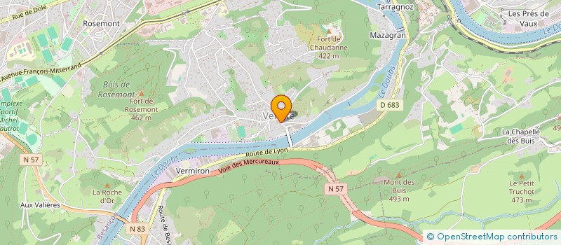 localisation de l'entreprise MONSIEUR LAURENT LIEURE  BESANCON