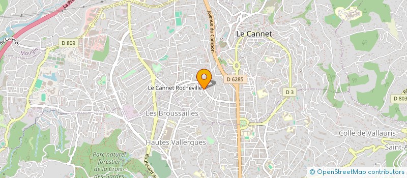 localisation de l'entreprise MONSIEUR LAURENT LIGERON  LE CANNET