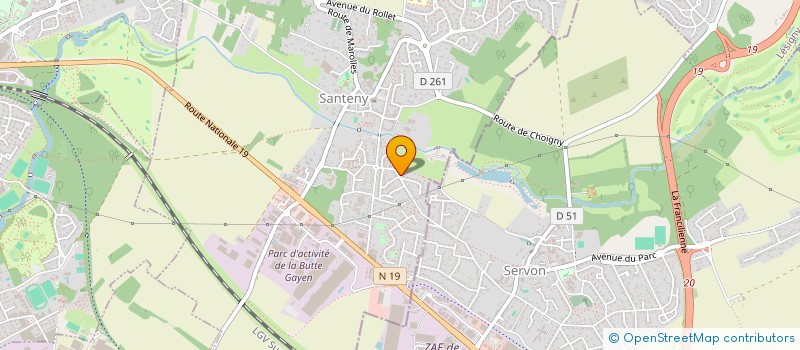 localisation de l'entreprise MONSIEUR LAURENT LIGONNIERE  SANTENY