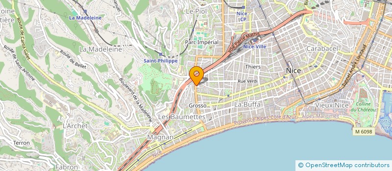 localisation de l'entreprise MONSIEUR LAURENT LIOGIER à NICE