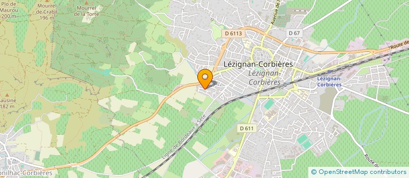 localisation de l'entreprise MONSIEUR LAURENT LIOURE  LEZIGNAN-CORBIERES