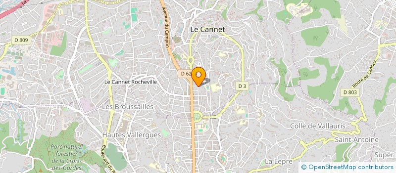 localisation de l'entreprise MONSIEUR LAURENT LO CICERO à LE CANNET