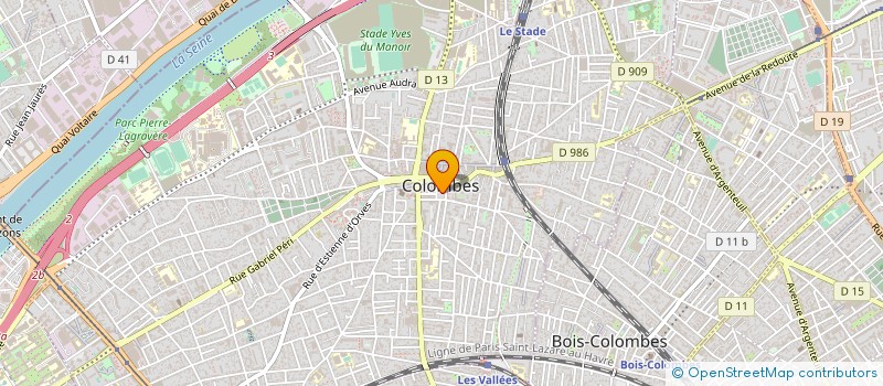 localisation de l'entreprise MONSIEUR LAURENT LOBRY  COLOMBES